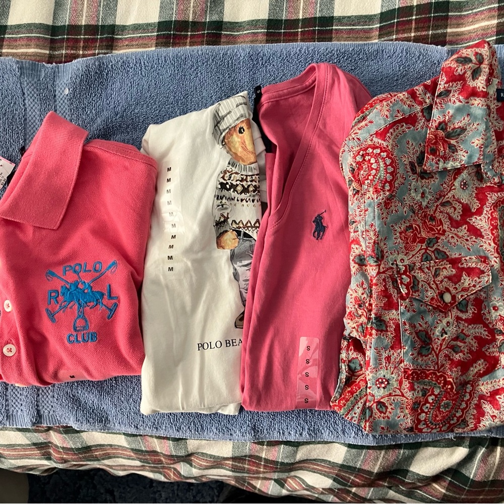 Ralph Lauren Shirts - Two Short Sleeved and Two Long Sleeved